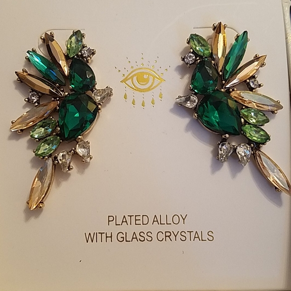 Eye candy gem earrings bird in flight new in - Picture 2 of 2